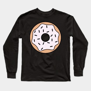 Simple Donut with Vanilla Frosting Long Sleeve T-Shirt